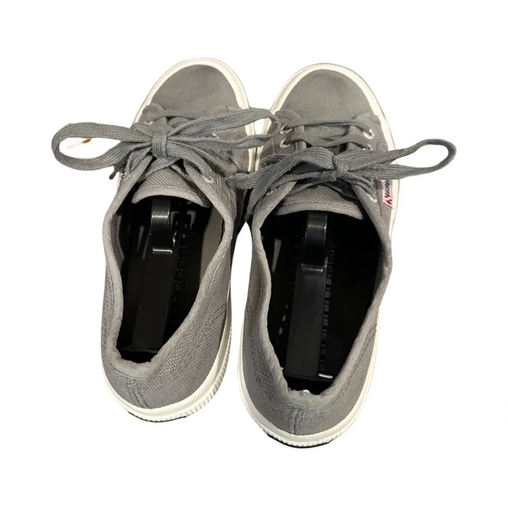 Superga Gray Canvas Sneaker in Size 7 (38)